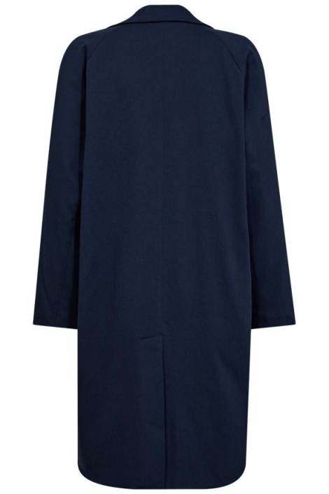 Freequent blauwe dames jas | Achteraanzicht
