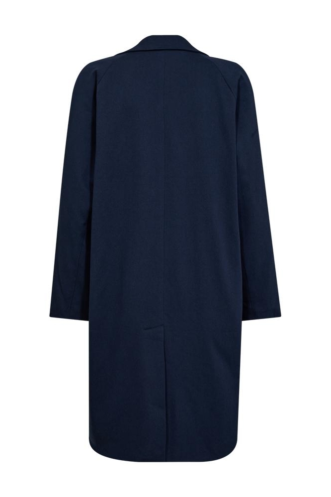 Freequent blauwe dames jas | Achteraanzicht