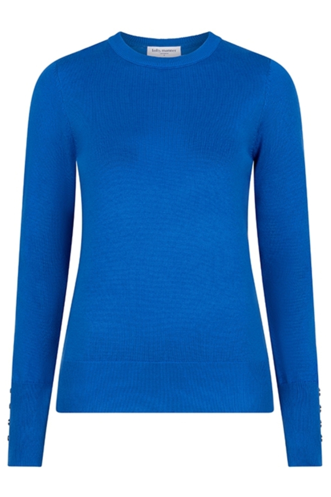 Lofty Manner blauwe dames trui | Vooraanzicht