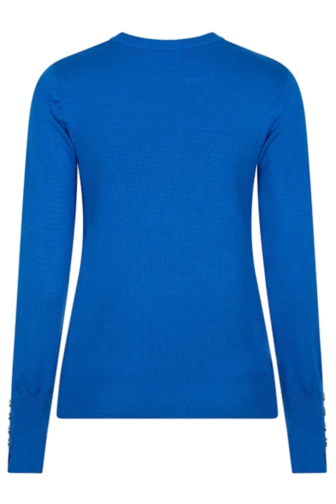 Lofty Manner blauwe dames trui | Achteraanzicht