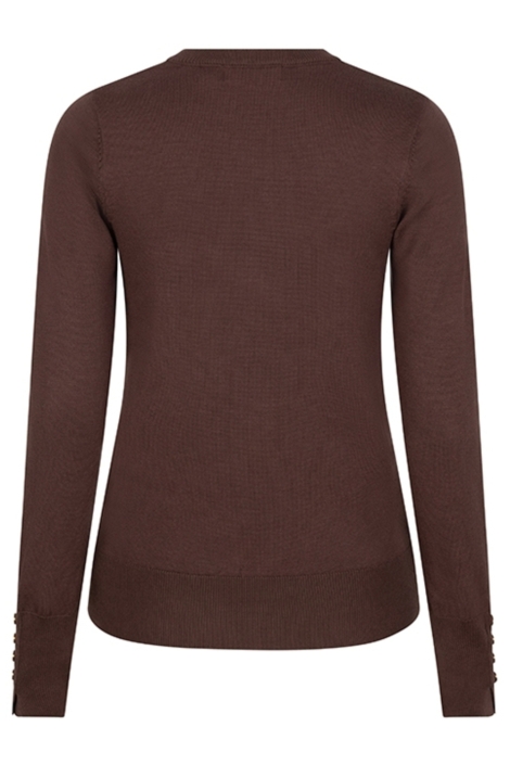 Lofty Manner bruine dames trui | Achteraanzicht