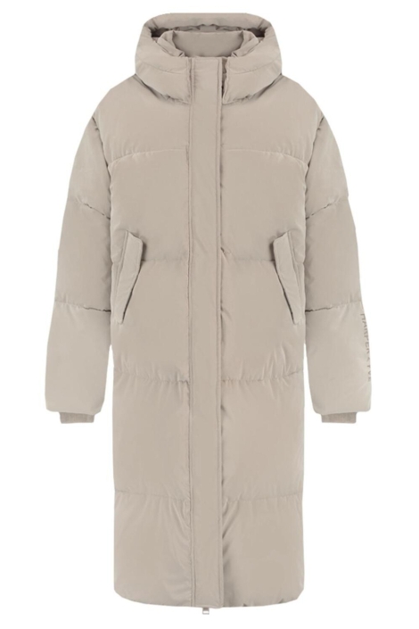 Harper & Yve beige dames jas | Vooraanzicht