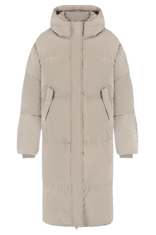 Harper & Yve beige dames jas | Vooraanzicht