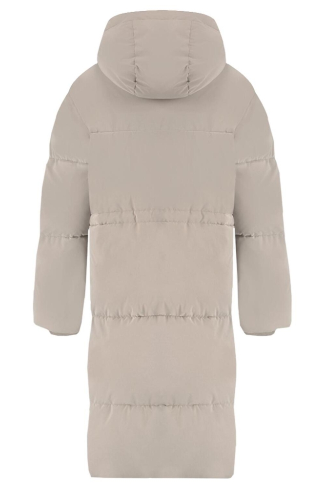 Harper & Yve beige dames jas | Achteraanzicht