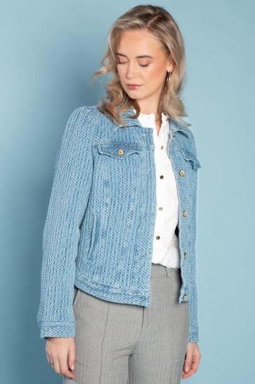 I-coni-K Jas NINA DENIM 3D JACQ 25S P301 01 306 DENIM