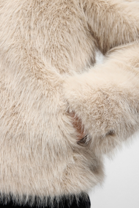 Object beige dames jas | Close up