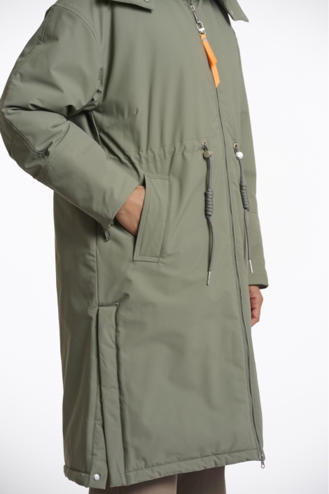 Rino & Pelle groene dames jas | Close up