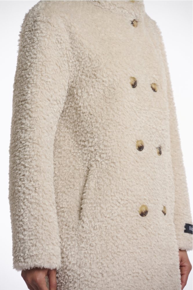 Rino & Pelle beige dames jas | Close up