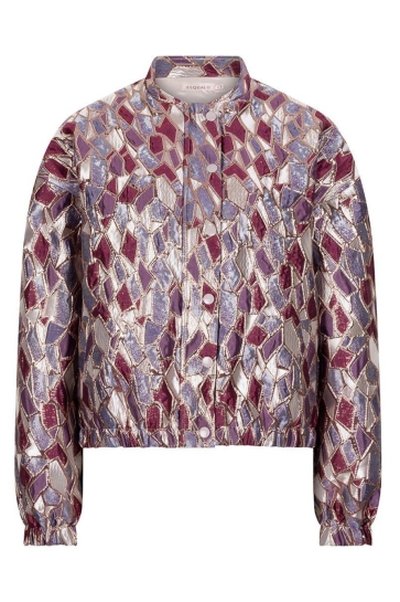 EsQualo JACKET BOMBER METALLIC MOSAIC W25 19700 999 print