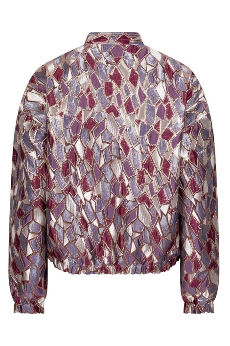 EsQualo multi color dames jas | Achteraanzicht