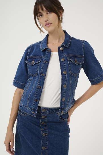 Culture Jas CUDECEA AMI JACKET 50111814 500028 MEDIUM BLUE WASH