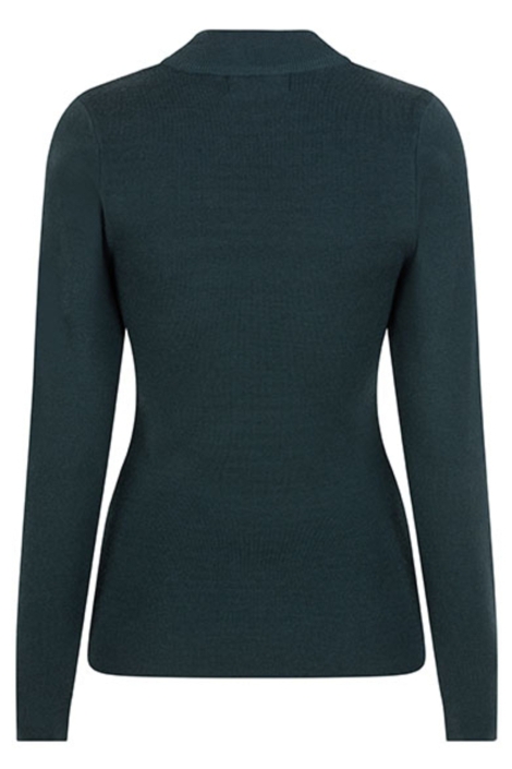 Lofty Manner groene dames trui | Achteraanzicht
