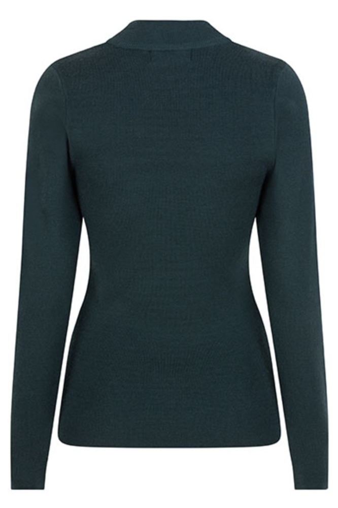 Lofty Manner groene dames trui | Achteraanzicht