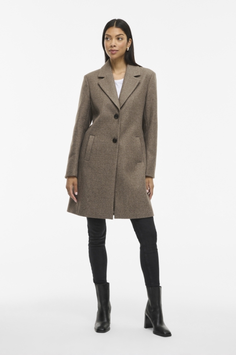 Vila taupe dames jas | Model