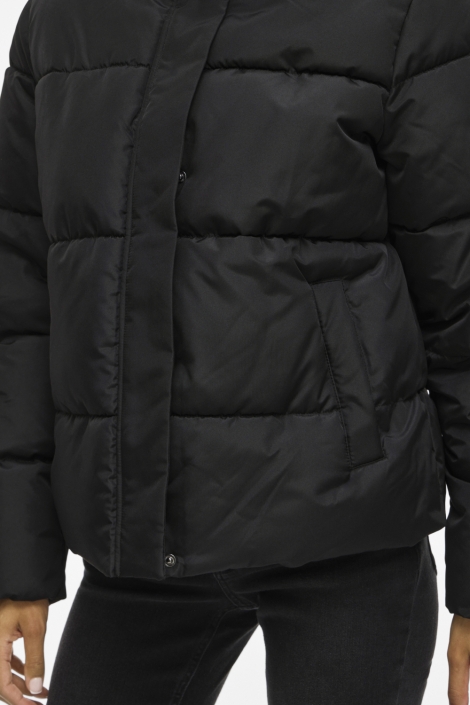 Vila zwarte dames jas | Close up