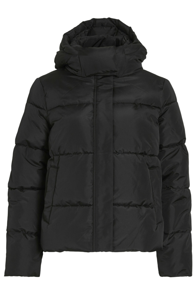 Vila zwarte dames jas | Vooraanzicht