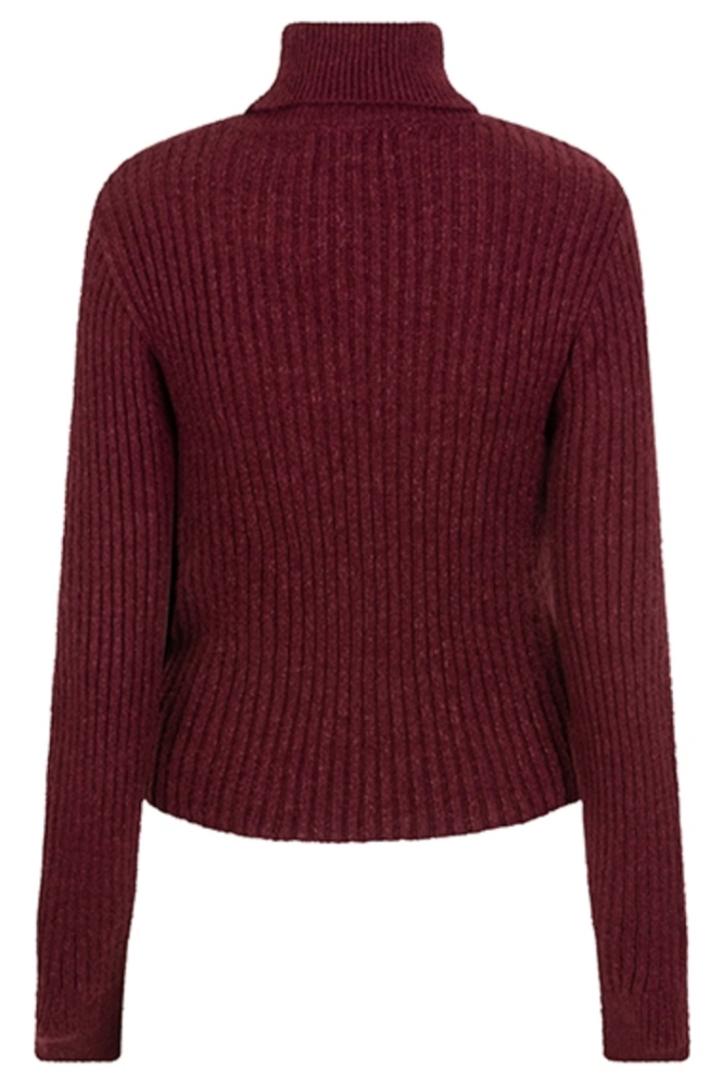 Lofty Manner bordeaux dames trui | Achteraanzicht
