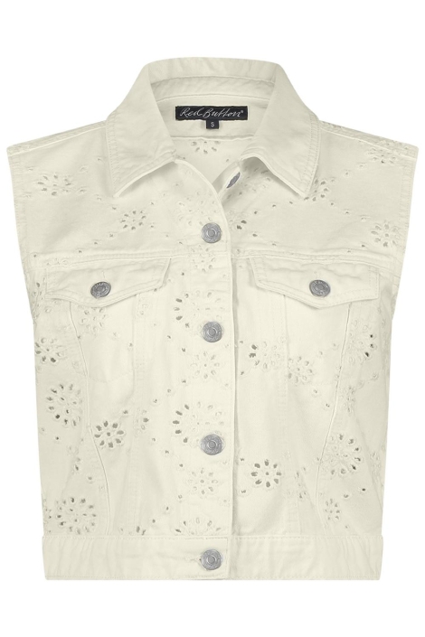Red Button beige dames gilet | Vooraanzicht