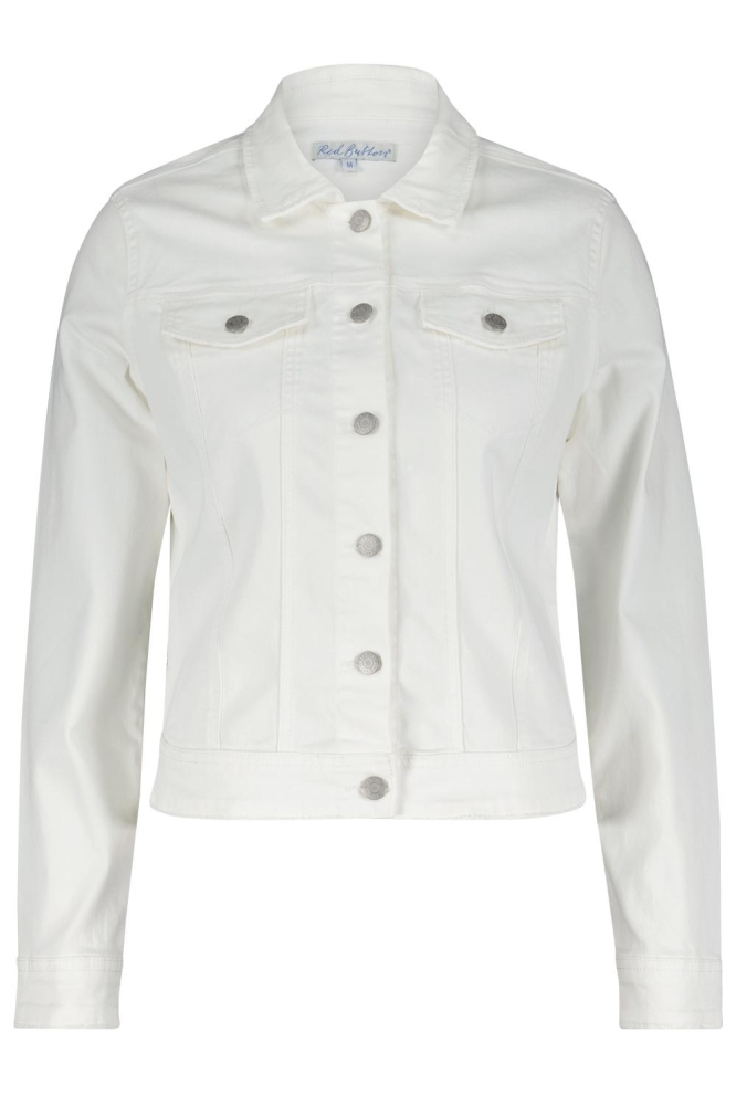 Red Button witte dames jas | Vooraanzicht