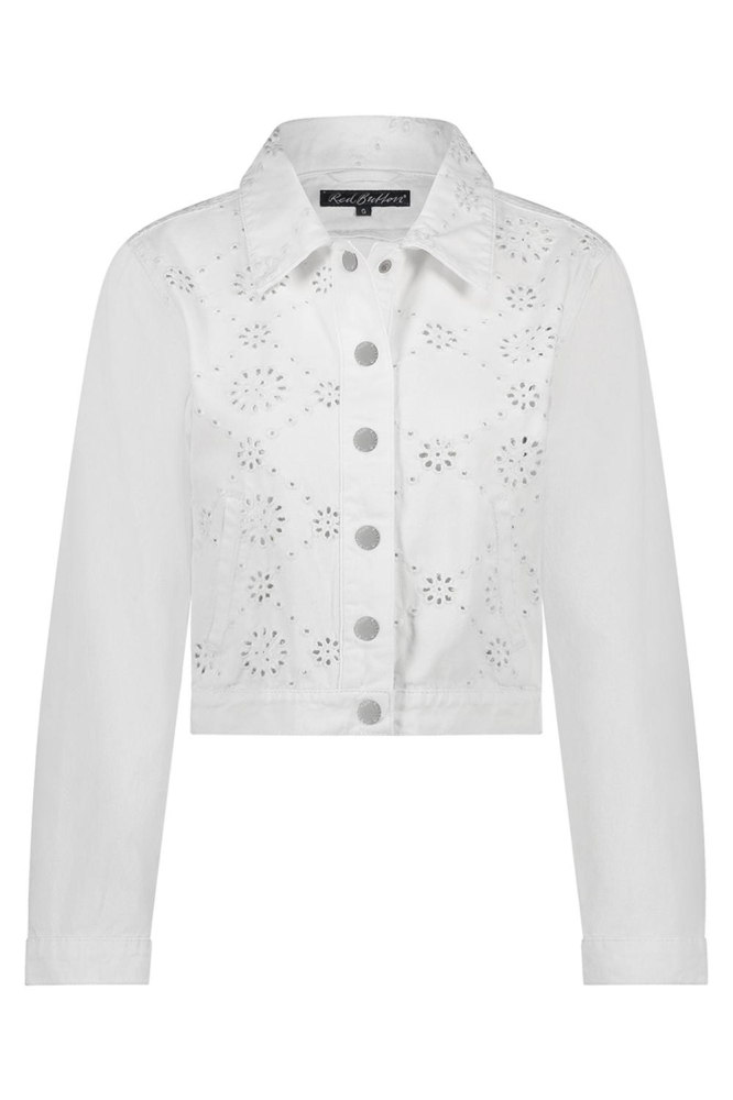 Red Button witte dames jas | Vooraanzicht