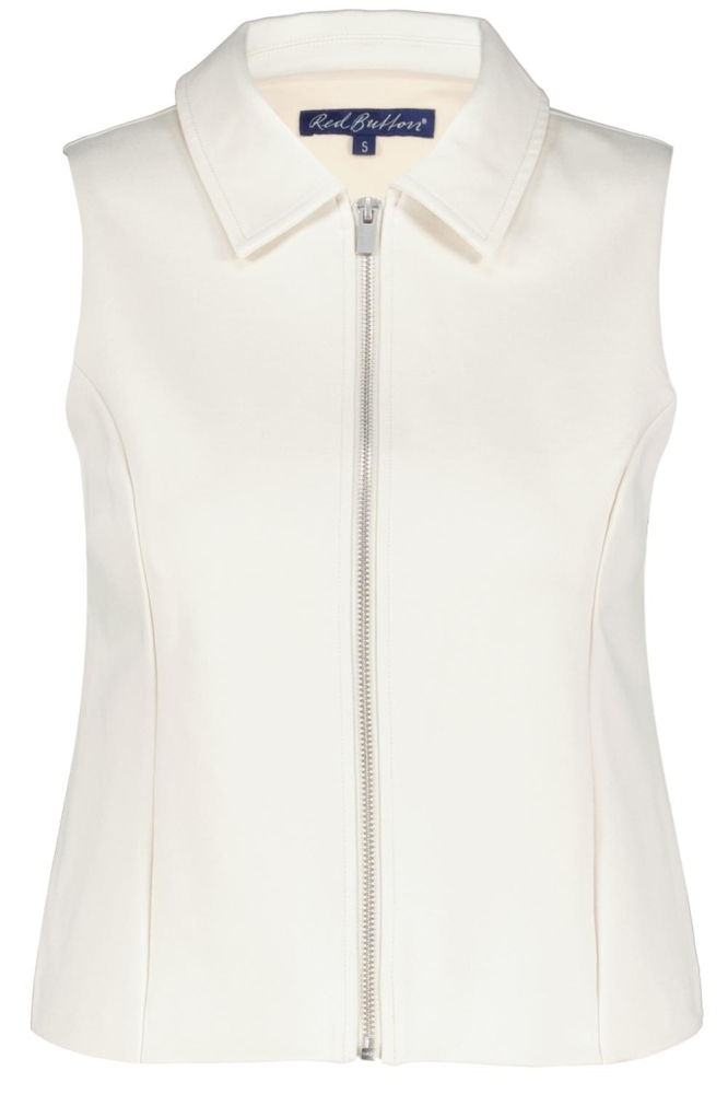 Red Button beige dames gilet | Vooraanzicht