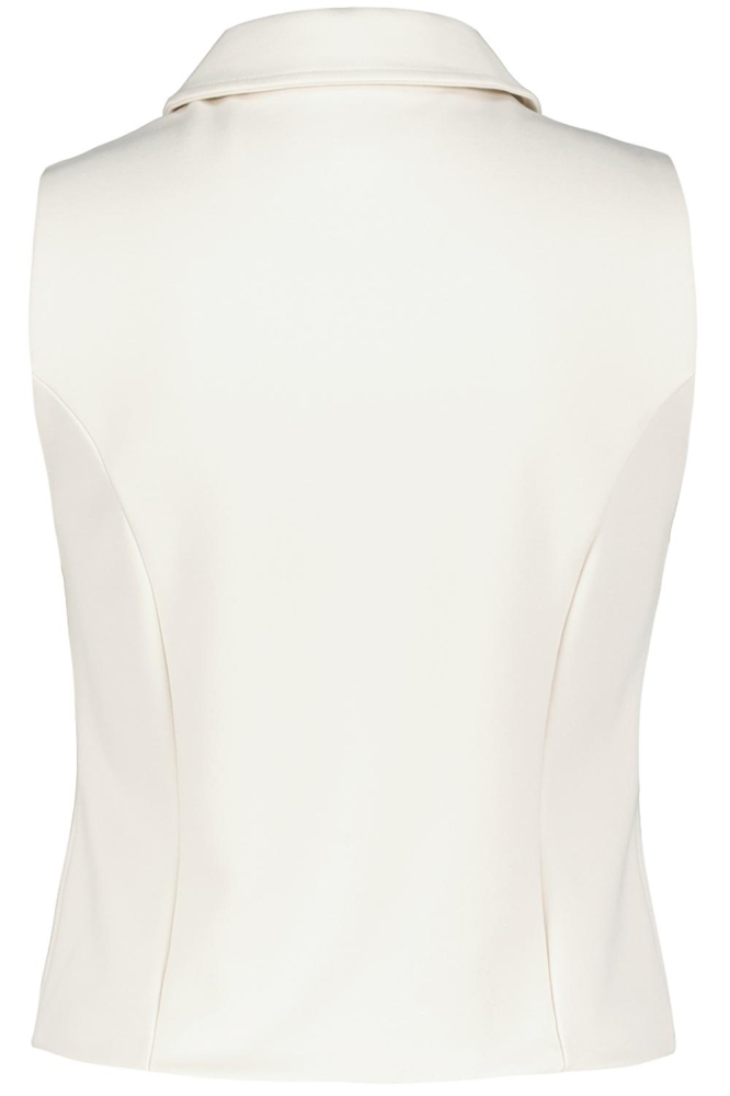 Red Button beige dames gilet | Achteraanzicht