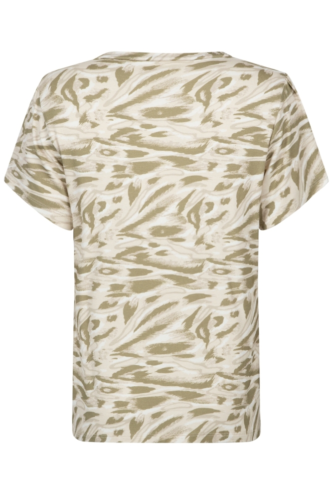 Zoso groene dames t-shirt | Achteraanzicht