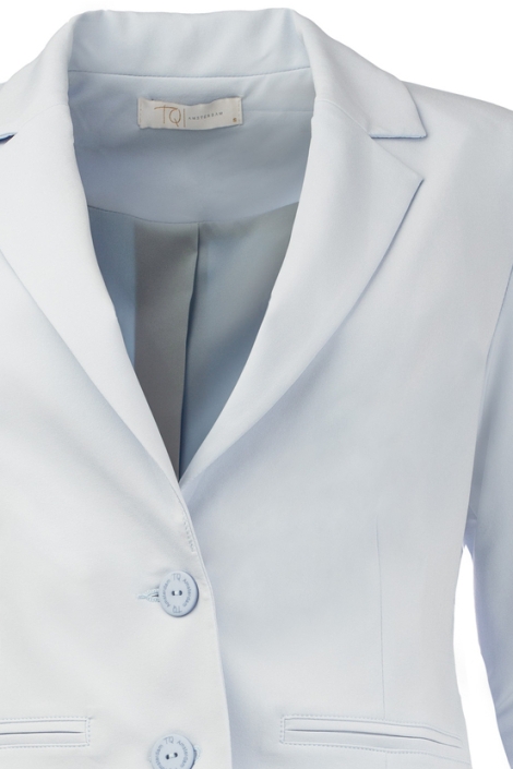TQ Amsterdam blauwe dames blazer | Close up