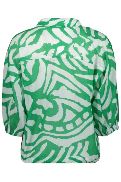 Zoso groene dames blouse | Achteraanzicht