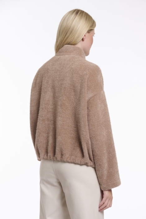 Rino & Pelle camel dames jas | Model achteraanzicht