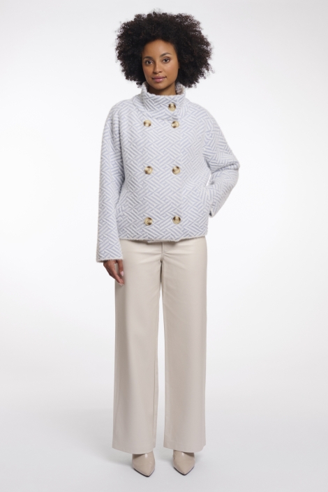 Rino & Pelle blauwe dames jas | Model