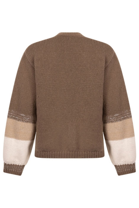 Zoso camel dames vest | Achteraanzicht