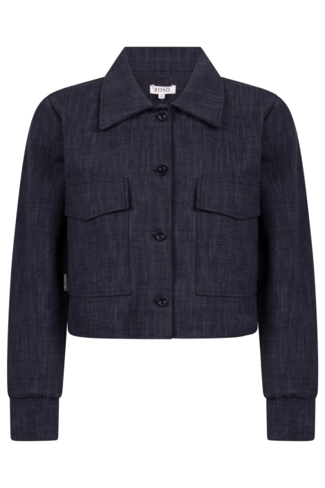 Zoso blauwe dames vest | Vooraanzicht