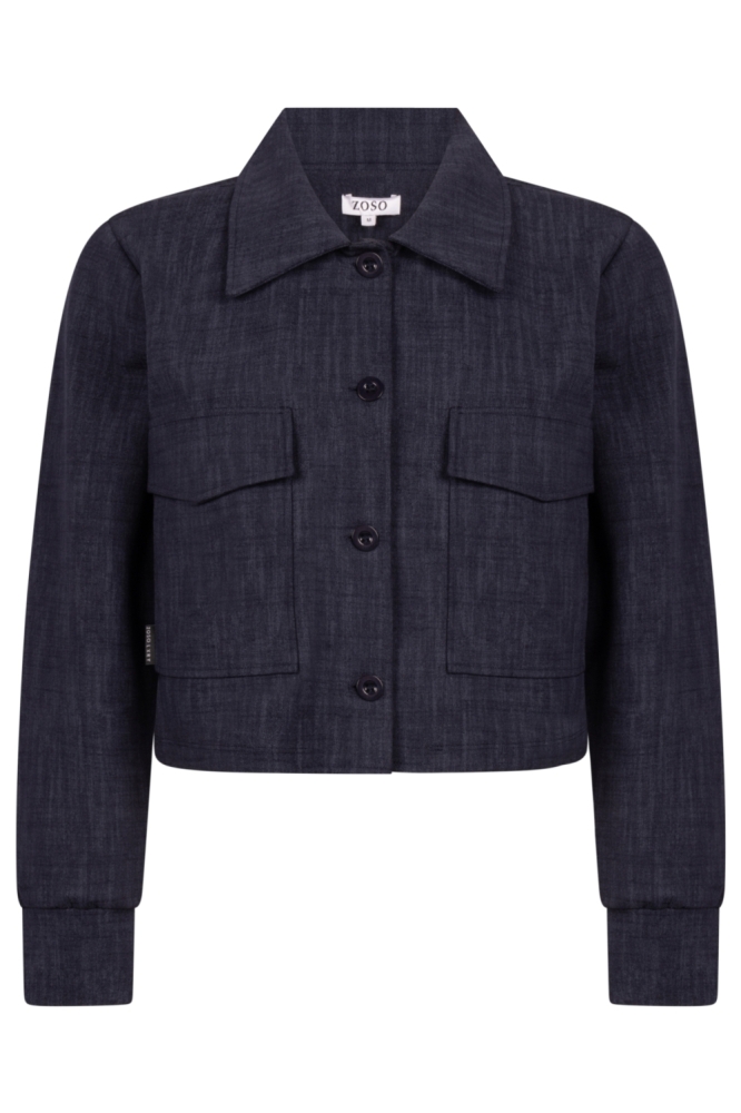 Zoso blauwe dames vest | Vooraanzicht