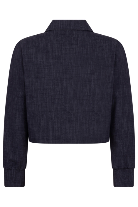 Zoso blauwe dames vest | Achteraanzicht