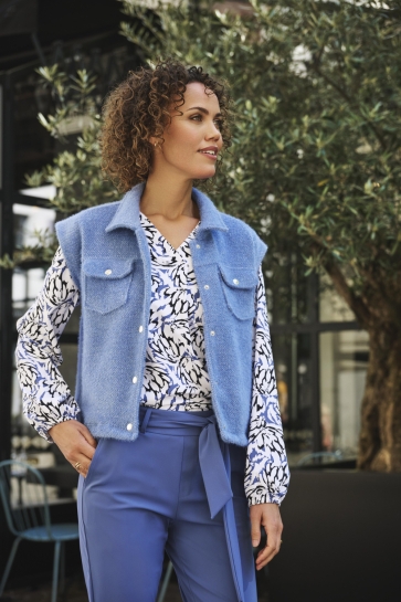 Zoso Blouse MEREL 254 0005-0008 offwhite-navy