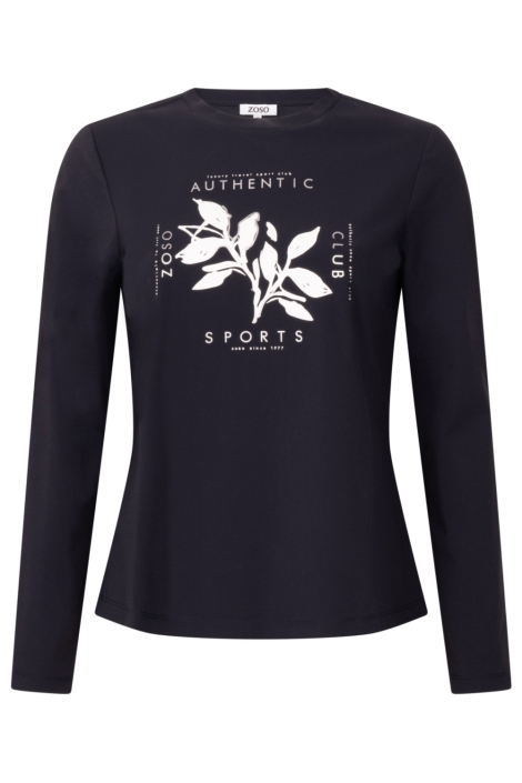 Zoso blauwe dames t-shirt | Vooraanzicht