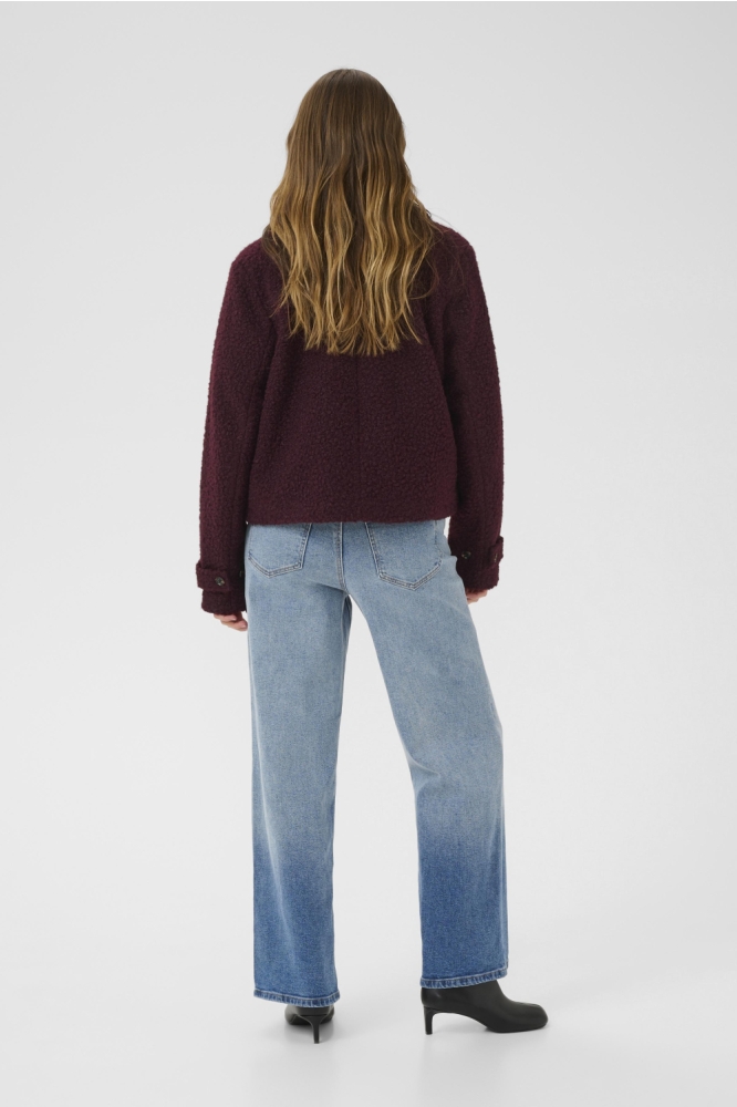 Kaffe bordeaux dames jas | Model