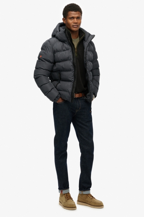 Superdry grijze heren jas | Model