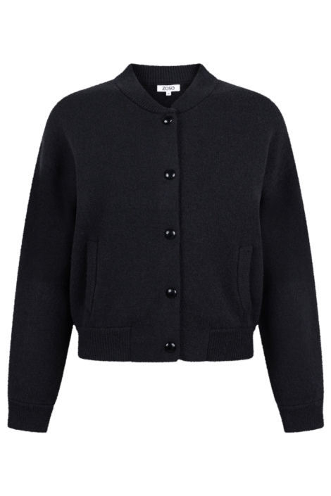 Zoso zwarte dames vest | Vooraanzicht