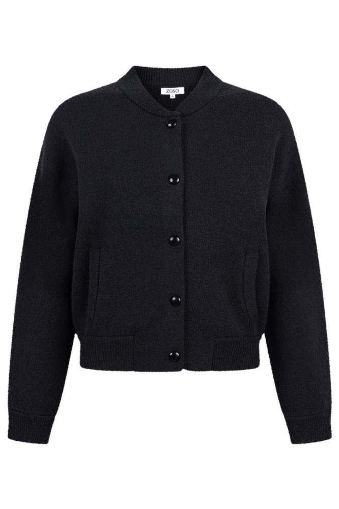 Zoso zwarte dames vest | Vooraanzicht