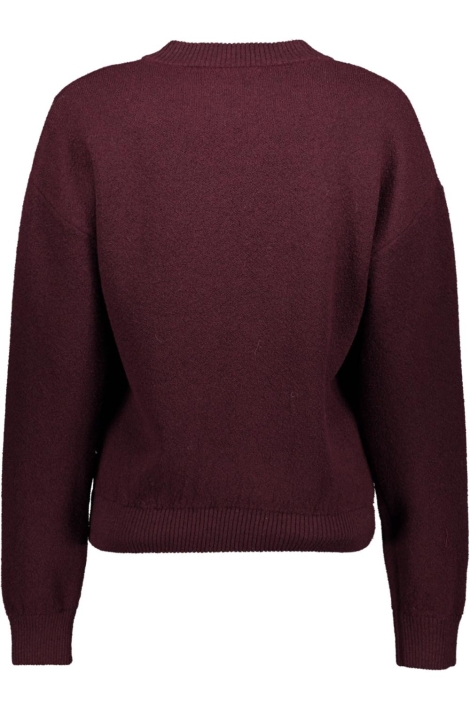 Zoso bordeaux dames vest | Achteraanzicht