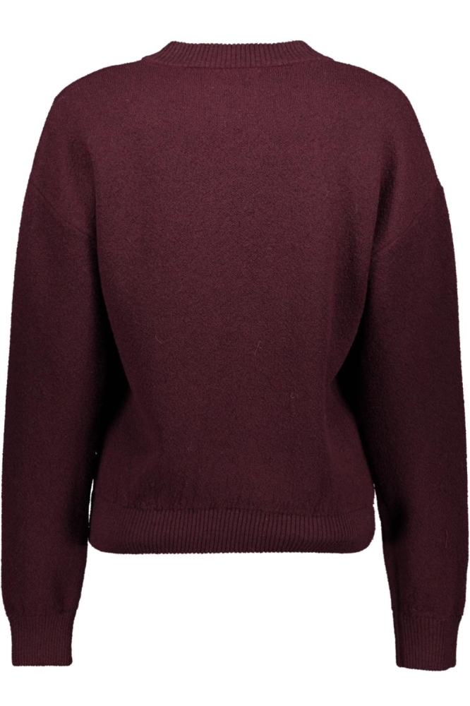 Zoso bordeaux dames vest | Achteraanzicht