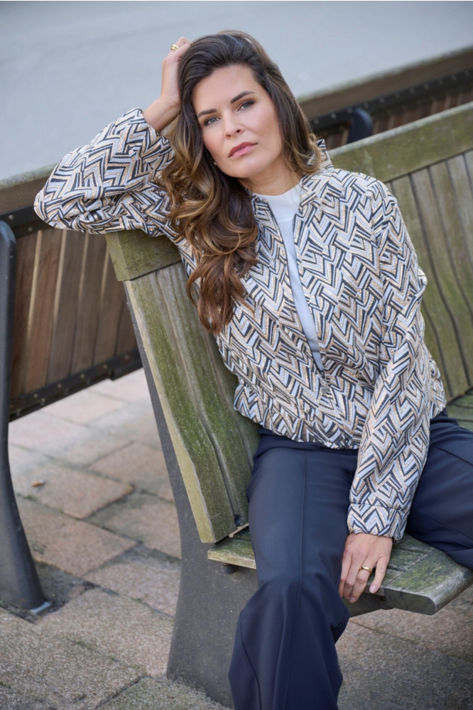 Zoso multi color dames jas | Vooraanzicht