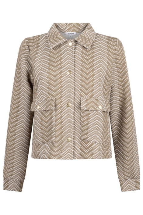 Zoso camel dames jas | Achteraanzicht
