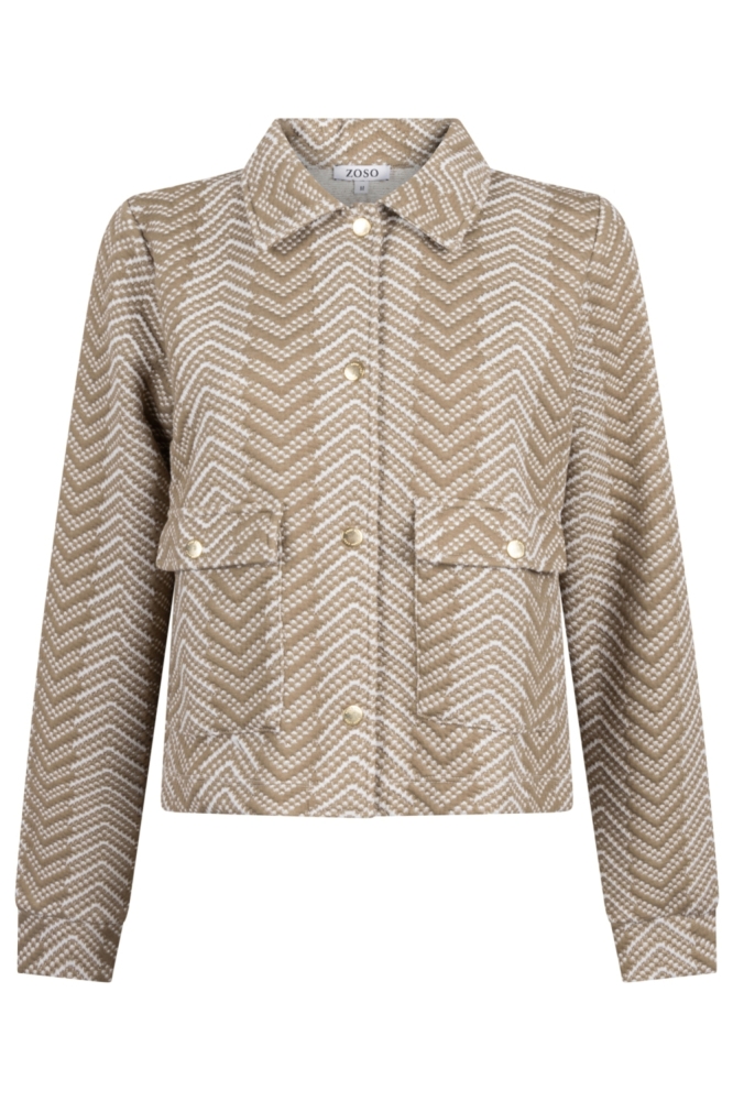 Zoso camel dames jas | Achteraanzicht