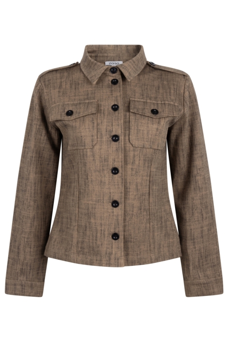 Zoso camel dames blazer | Vooraanzicht