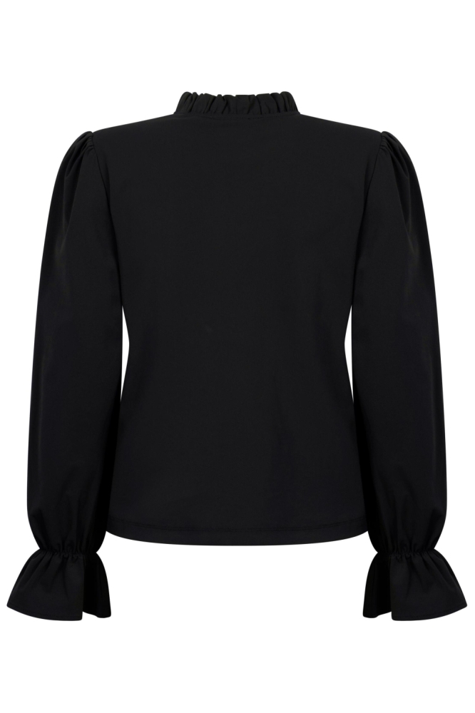 Zoso zwarte dames t-shirt | Achteraanzicht