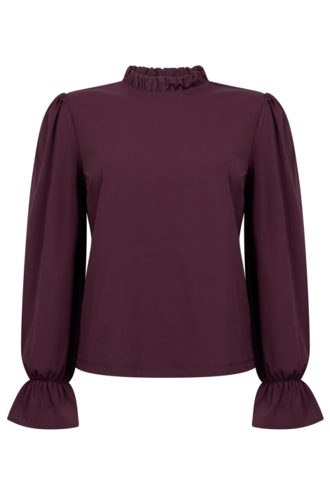 Zoso bordeaux dames t-shirt | Vooraanzicht