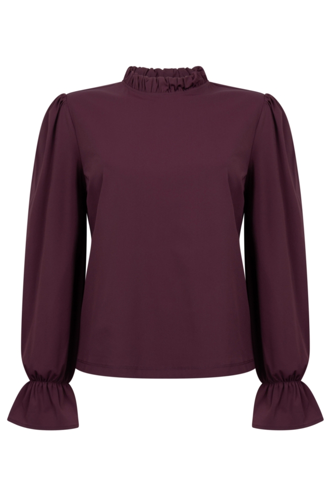 Zoso bordeaux dames t-shirt | Vooraanzicht